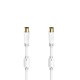 Hama 00205246 cable coaxial 1,5 m Blanco